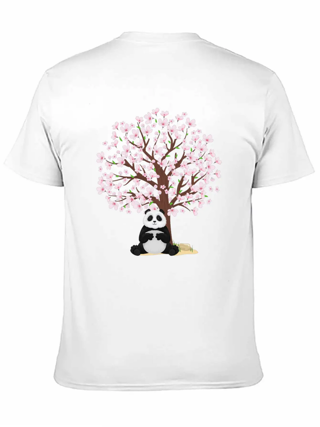 Cherry Blossom Panda Japanese Sakura Tree Unisex Casual T-Shirt – Clean Design For Daily Comfort