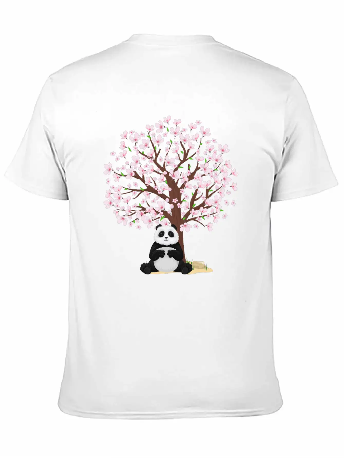 Cherry Blossom Panda Japanese Sakura Tree Unisex Casual T-Shirt – Clean Design For Daily Comfort