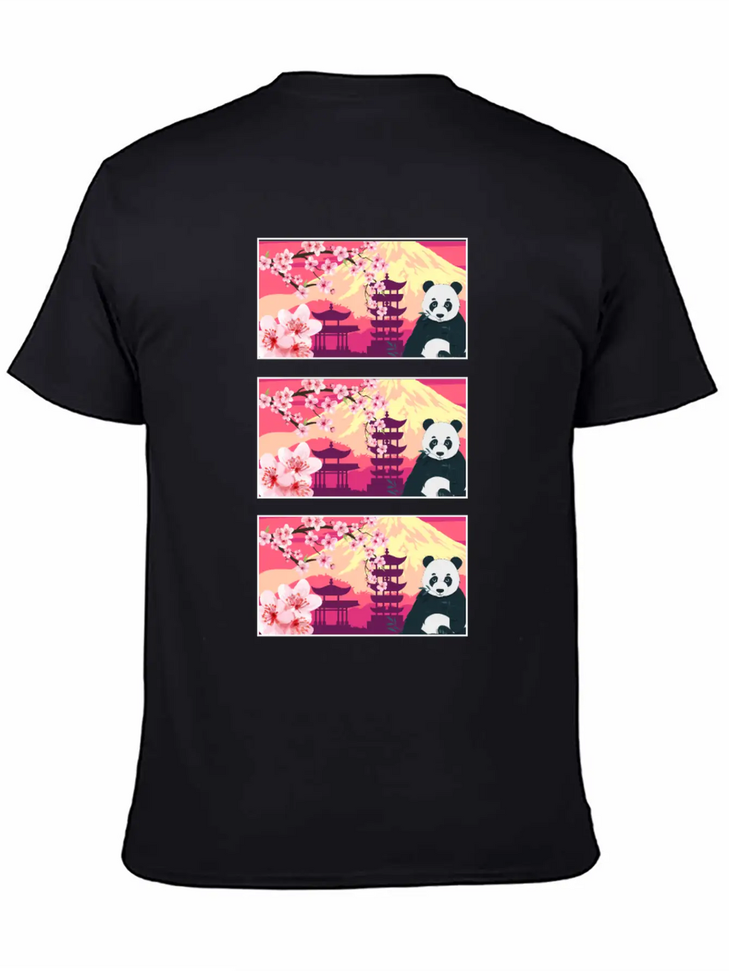 Cherry Blossom Shirt, Women's Panda Sakura Kawaii Breathable Soft Cotton T-Shirt – Timeless Casual Look