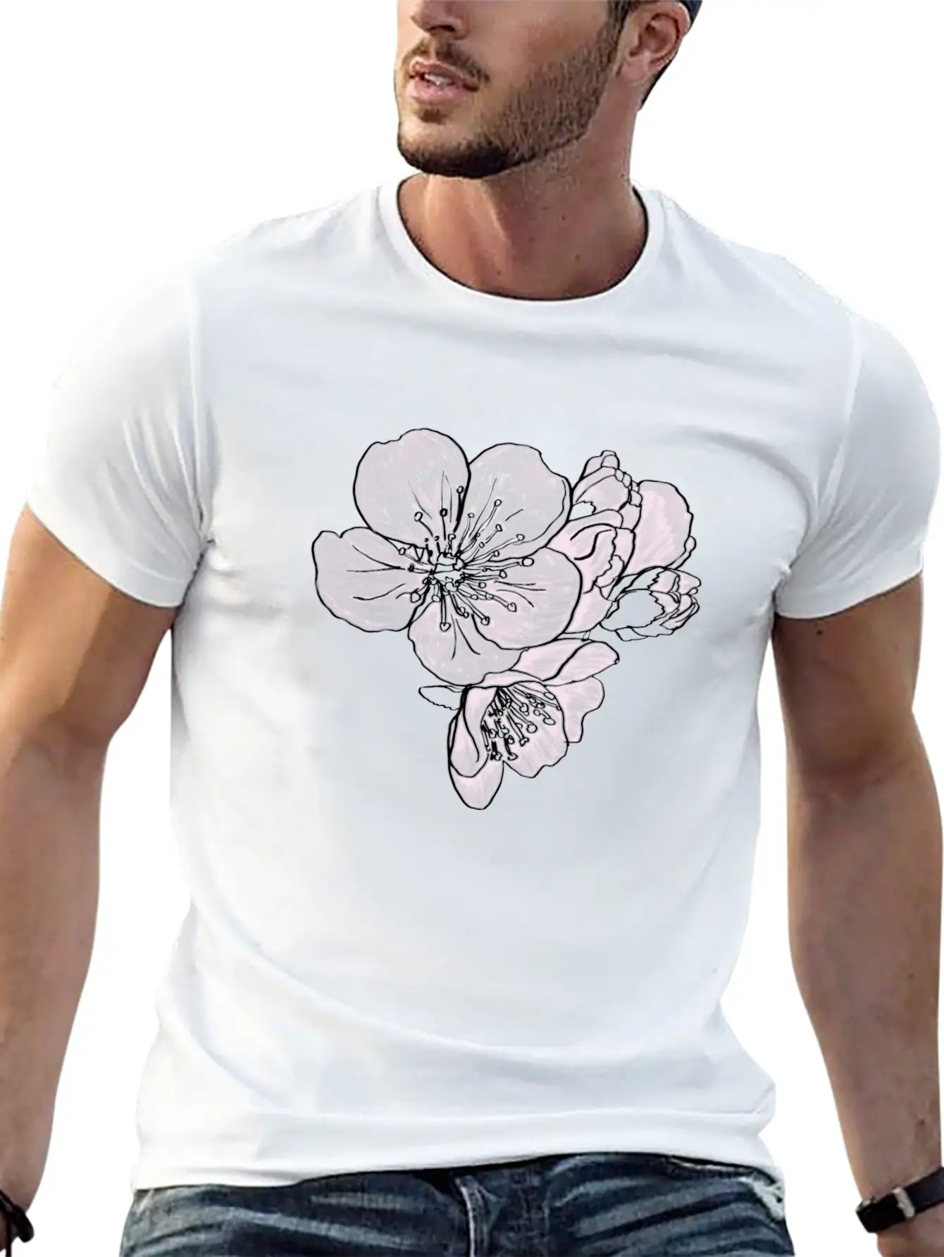 Cherry Blossoming. Flowering Tree. Spring Blossoms Classic Cotton Tee – Unisex Comfort For Any Season