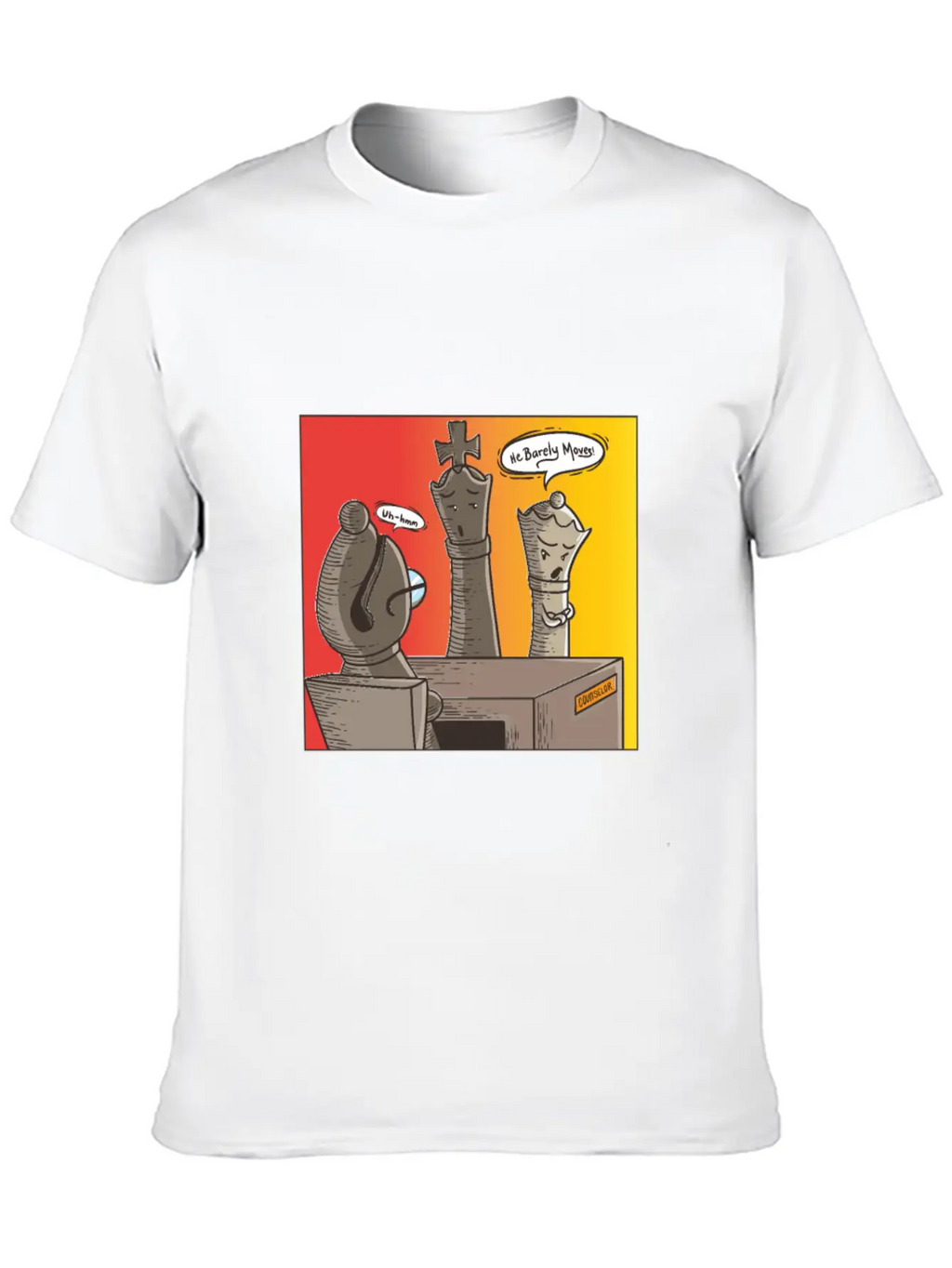 Chess He Barely Moves Modern Fit Casual T-Shirt – Clean And Versatile Design