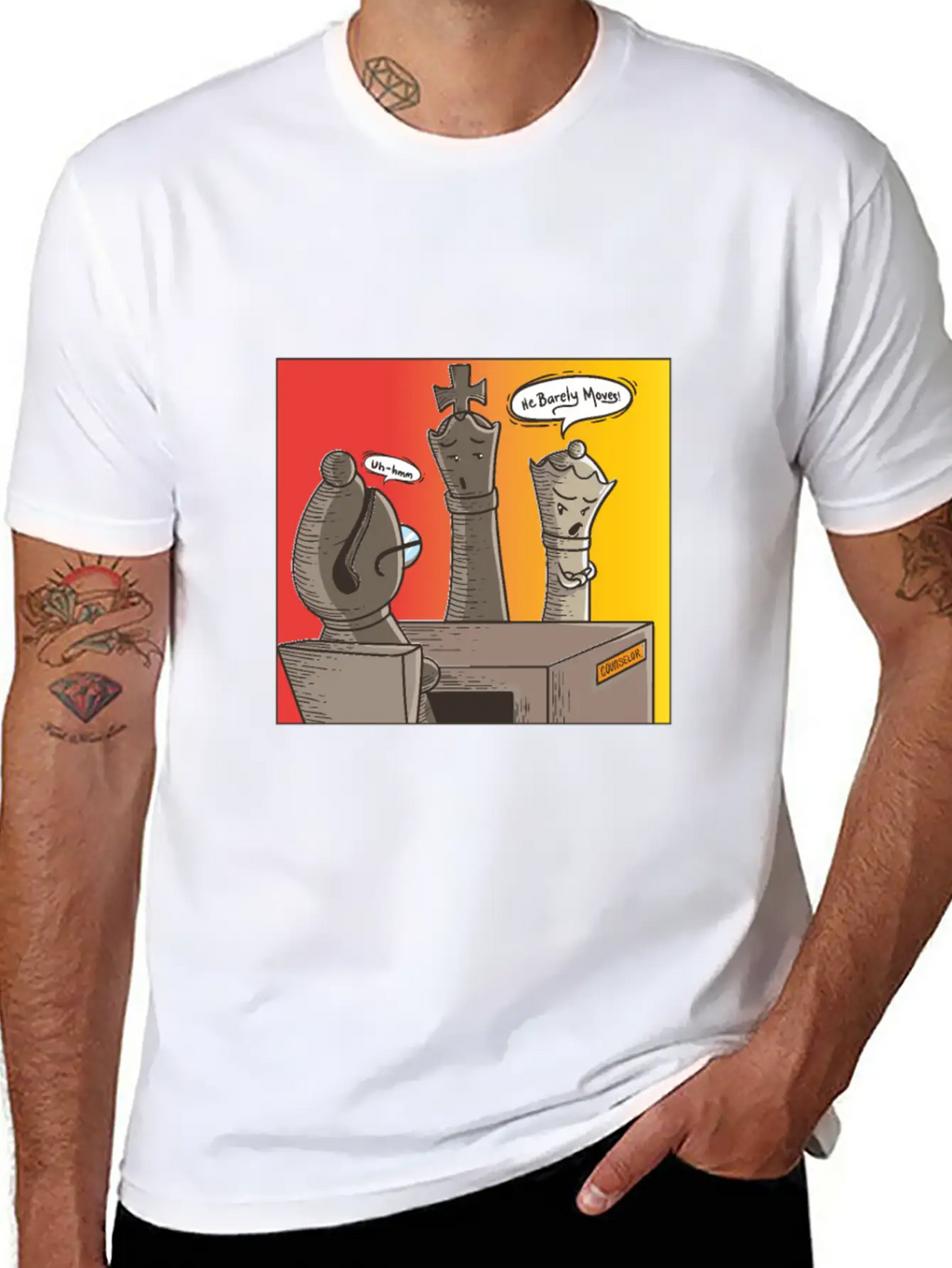 Chess He Barely Moves Modern Fit Casual T-Shirt – Clean And Versatile Design