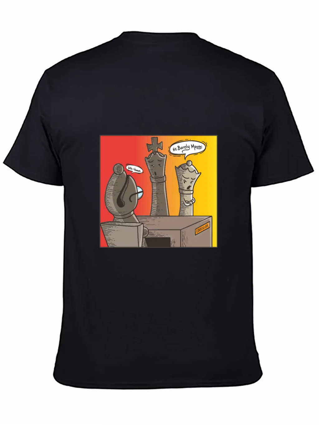 Chess He Barely Moves Modern Fit Casual T-Shirt – Clean And Versatile Design