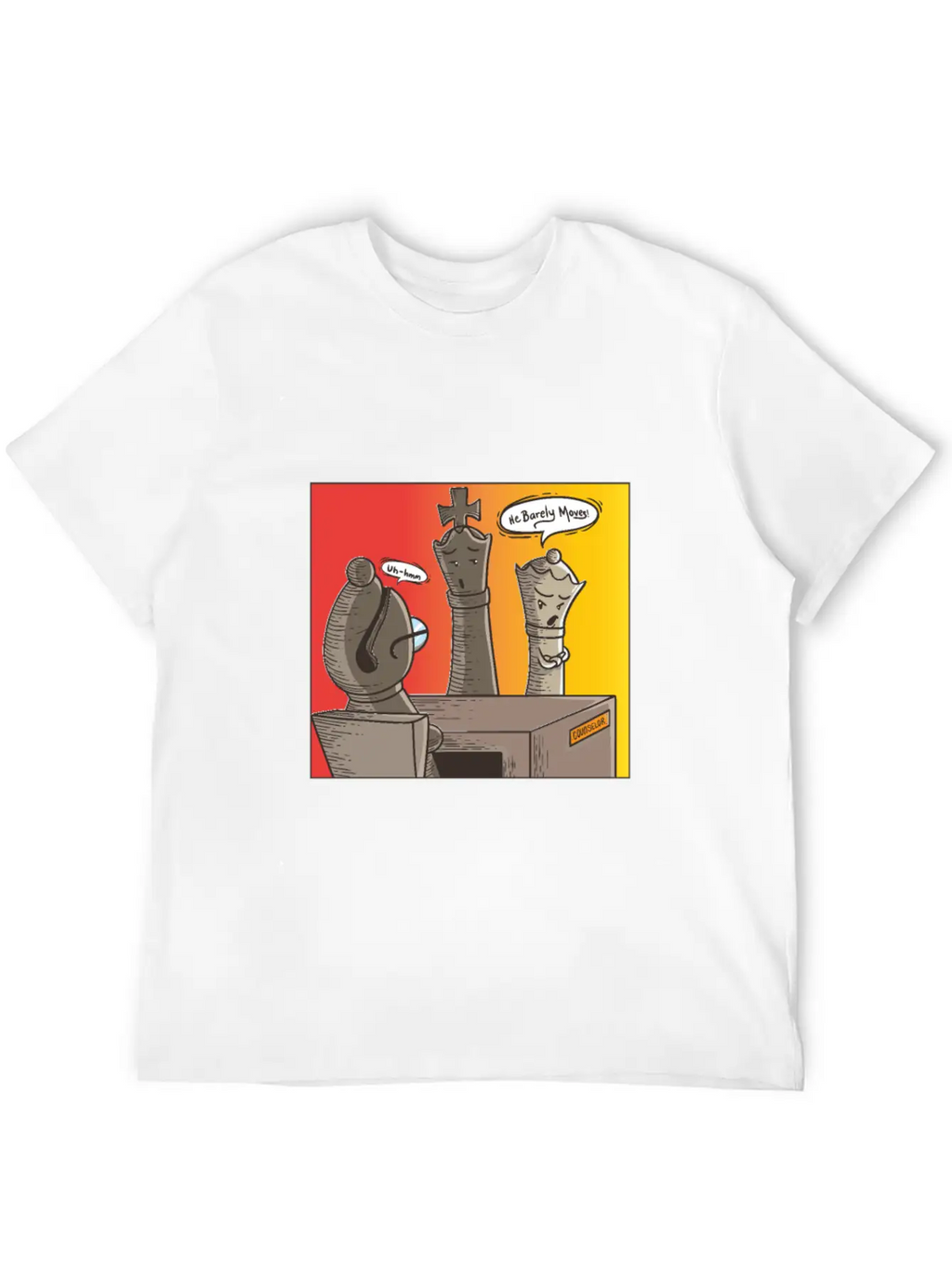 Chess He Barely Moves Modern Fit Casual T-Shirt – Clean And Versatile Design