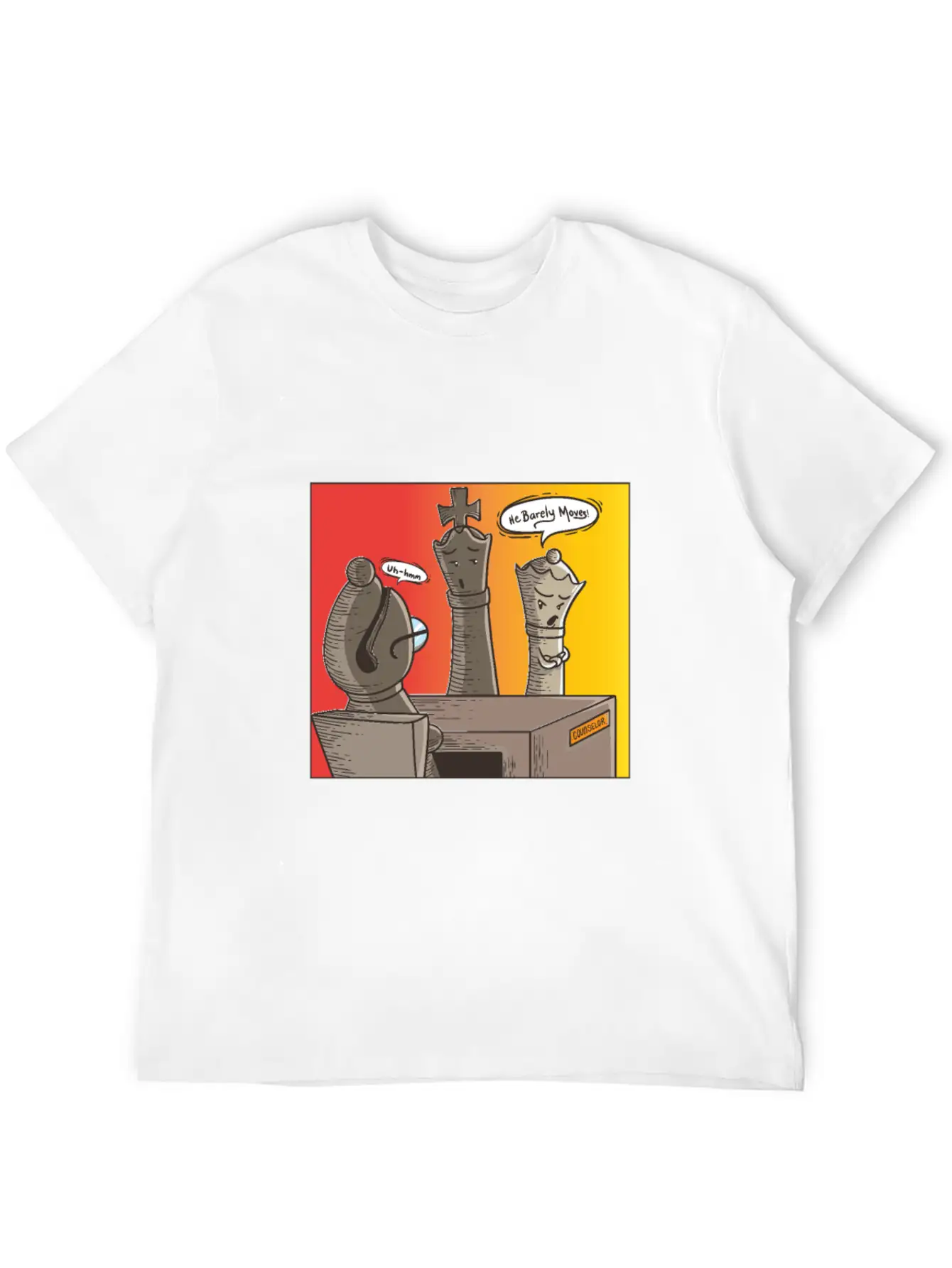 Chess He Barely Moves Modern Fit Casual T-Shirt – Clean And Versatile Design