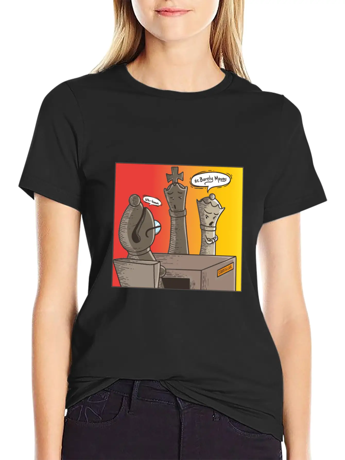 Chess He Barely Moves Modern Fit Casual T-Shirt – Clean And Versatile Design