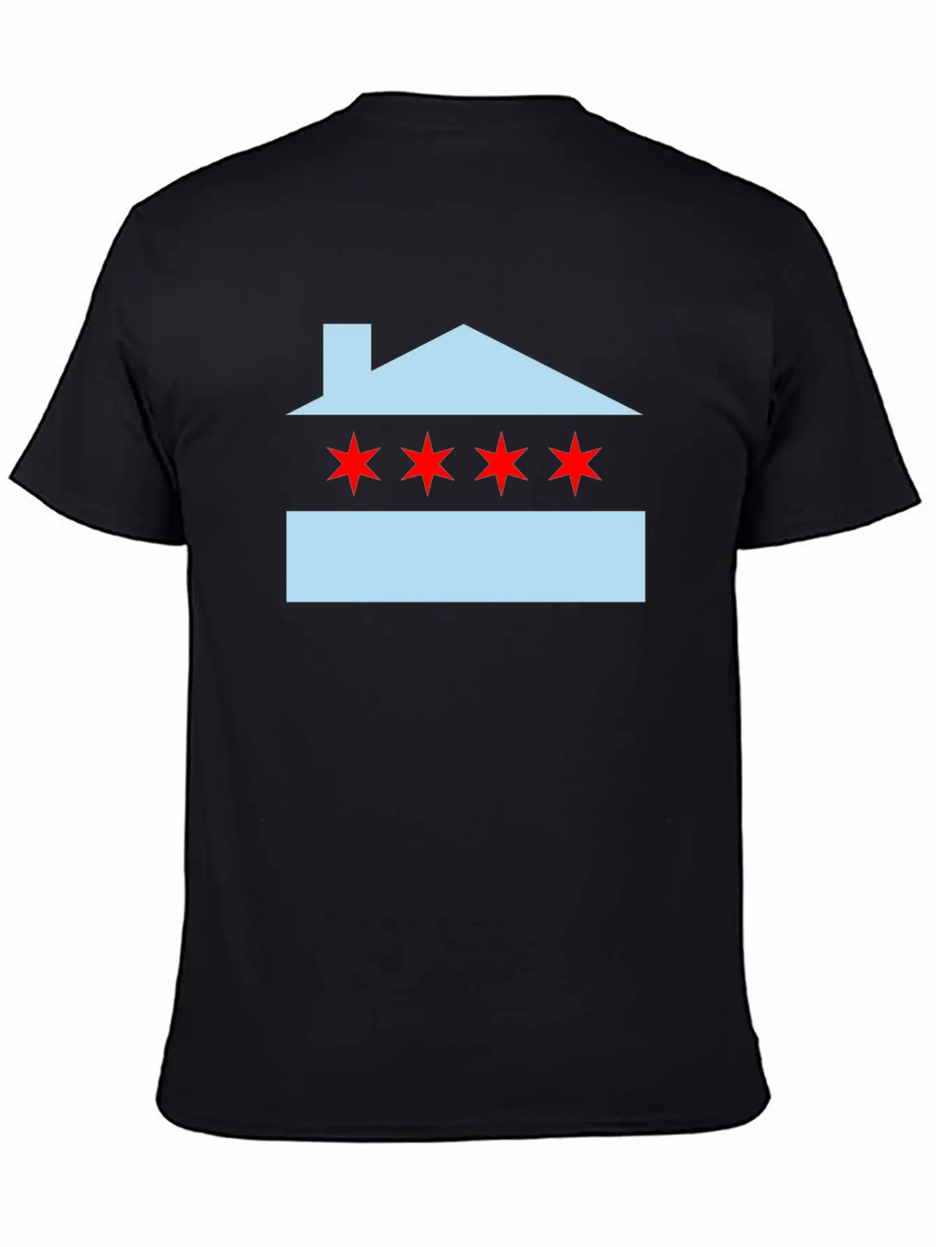 Chicago House Flag - EDM Stylish Everyday T-Shirt – Unisex Basic Cotton Tee