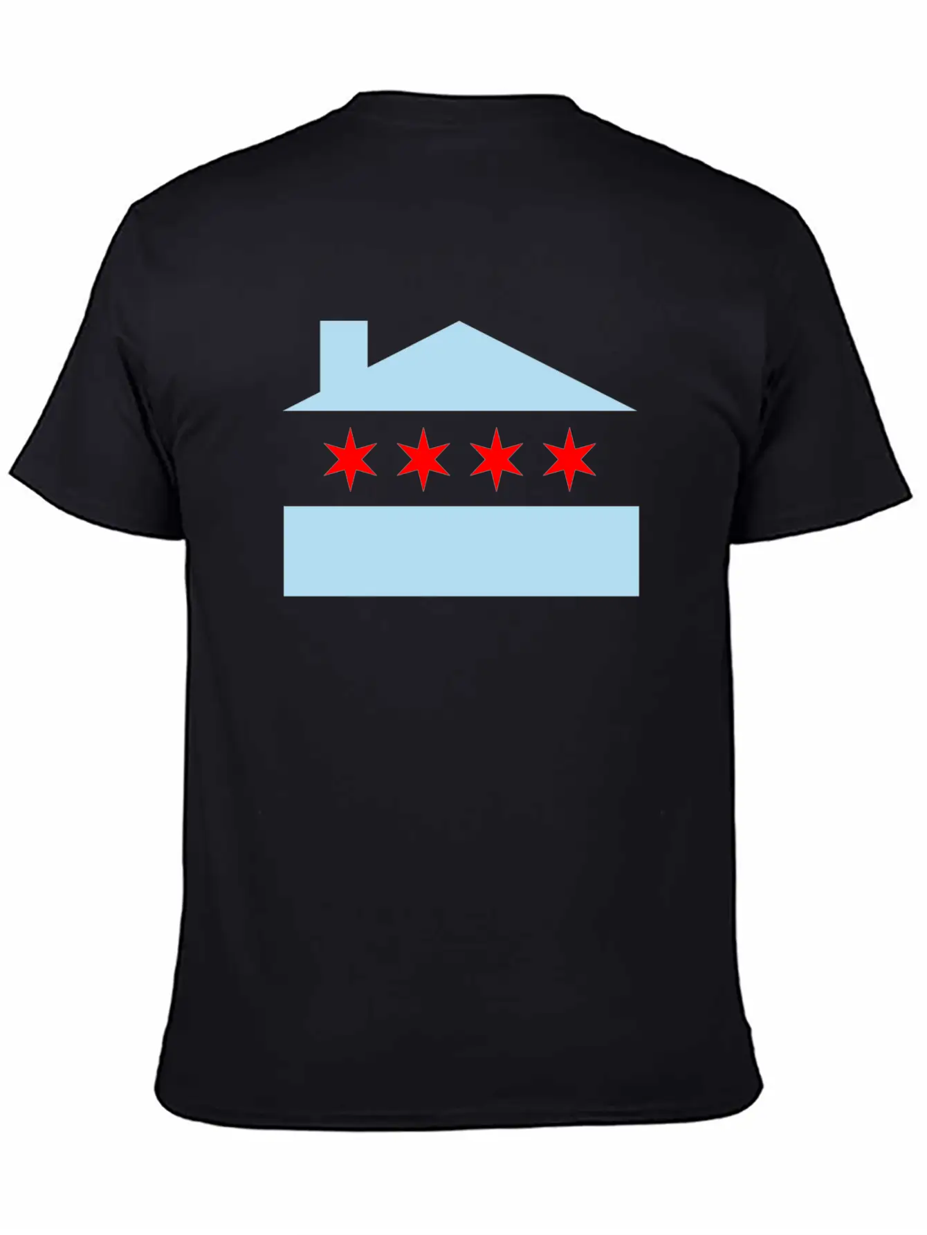 Chicago House Flag - EDM Stylish Everyday T-Shirt – Unisex Basic Cotton Tee
