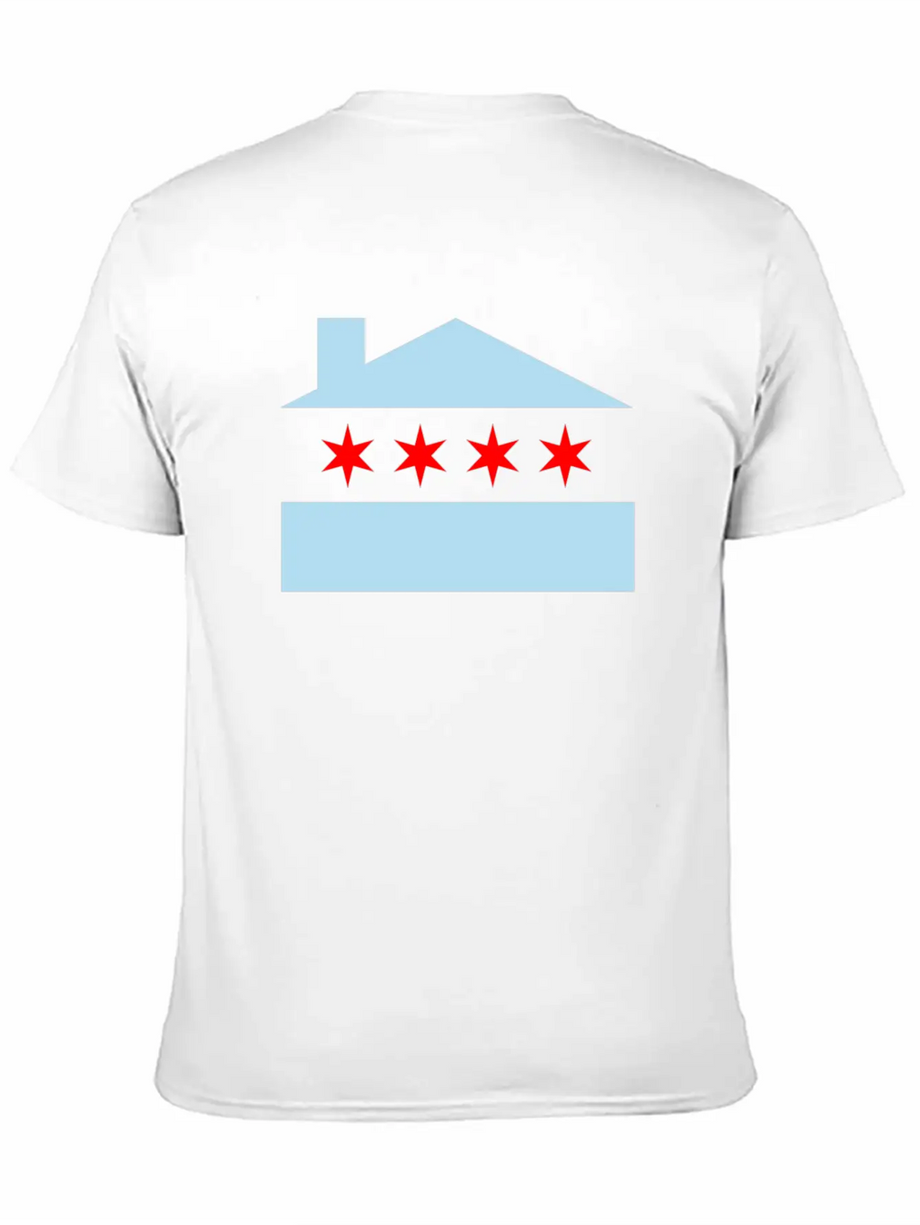 Chicago House Flag - EDM Stylish Everyday T-Shirt – Unisex Basic Cotton Tee
