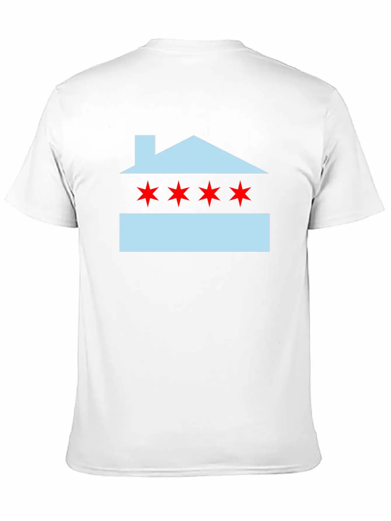 Chicago House Flag - EDM Stylish Everyday T-Shirt – Unisex Basic Cotton Tee