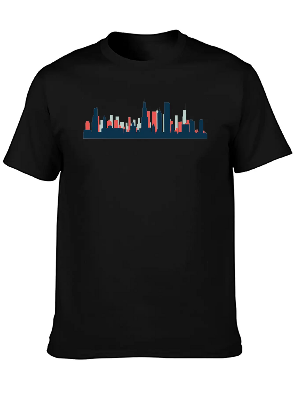 Chicago, Illinois Breathable Graphic T-Shirt – Perfect For Casual Days