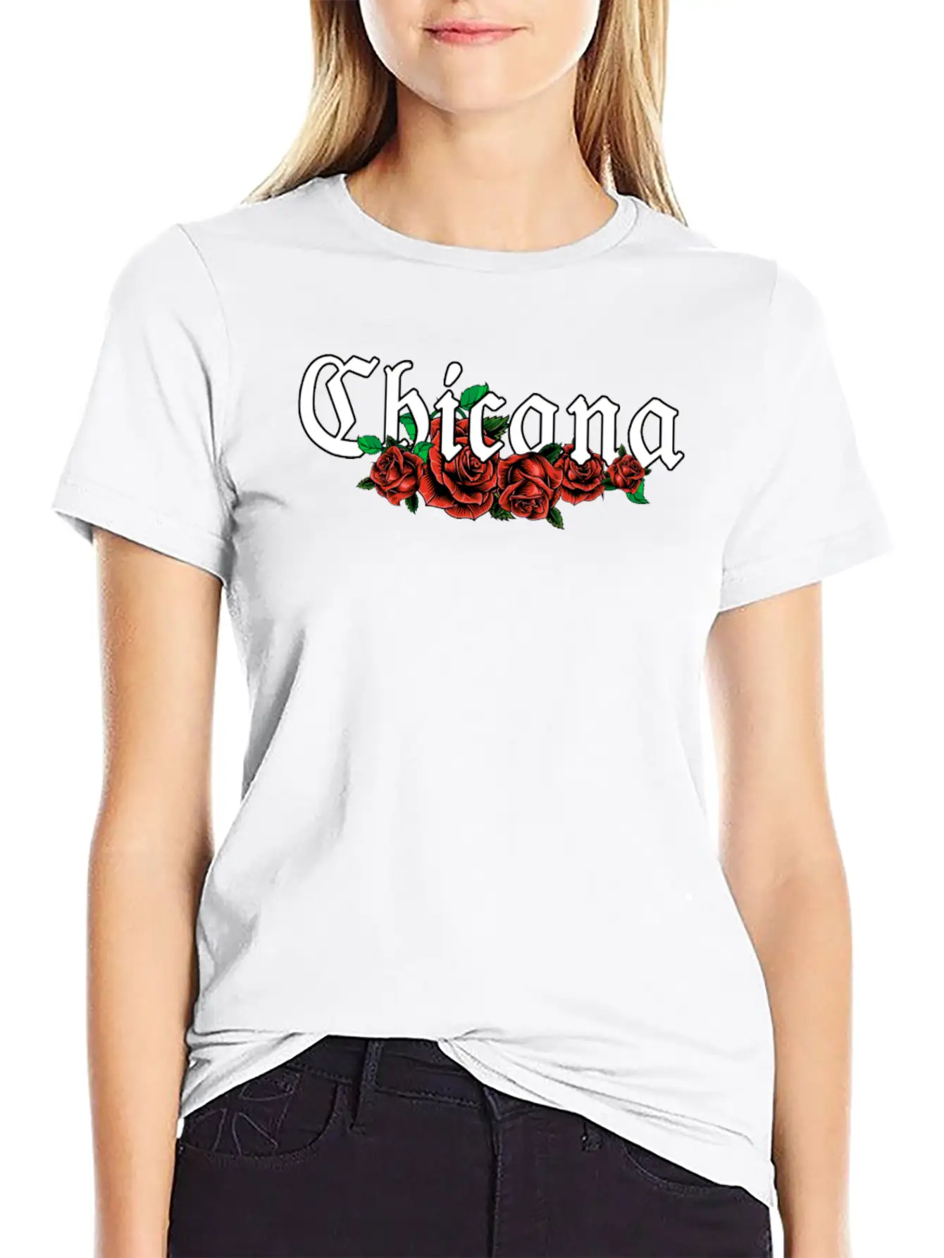 Chicana Breathable Graphic T-Shirt – Perfect For Casual Days