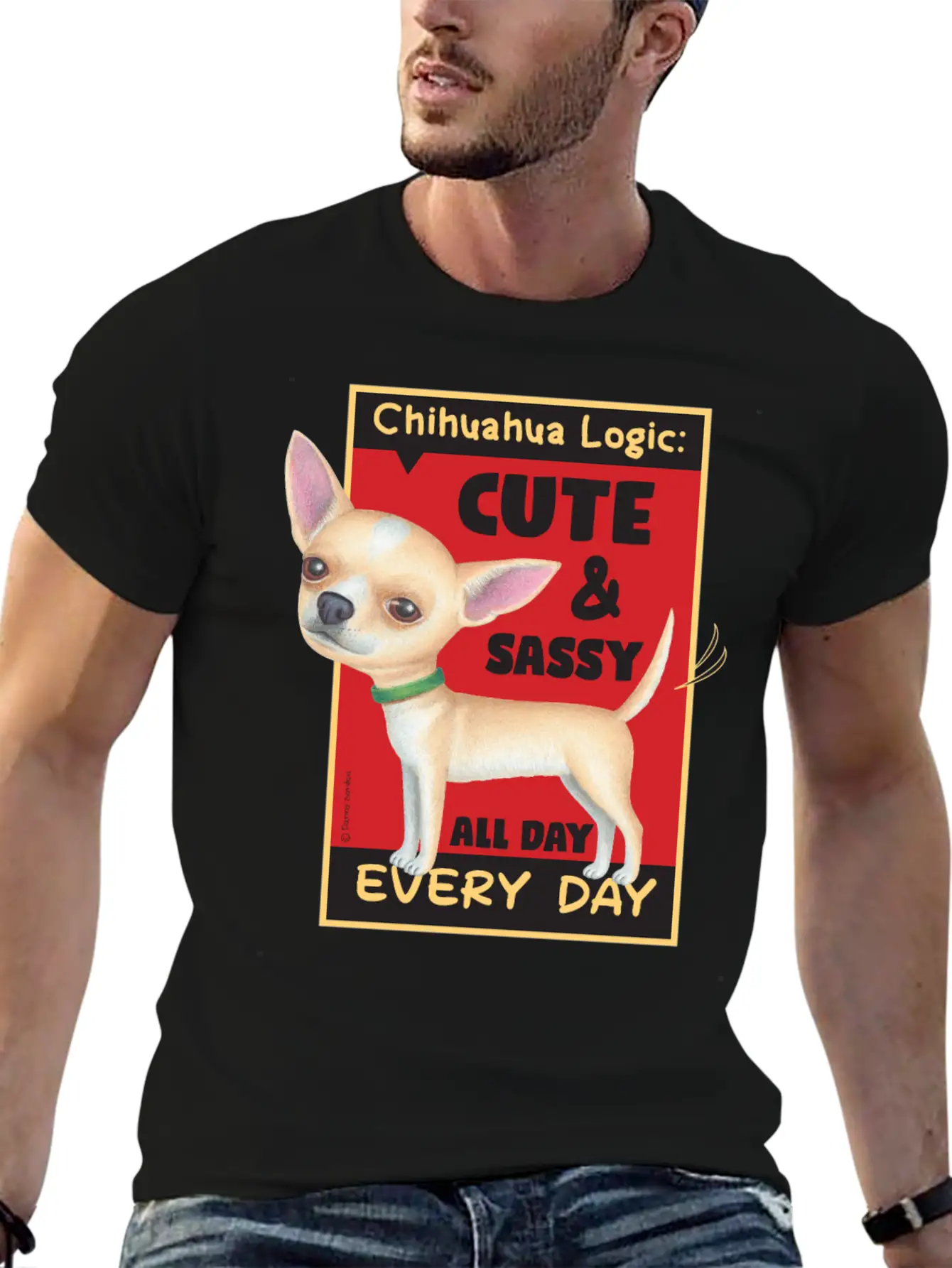 Chihuahua Logic Essential Cotton Tee For Daily Outfits – Unisex Style