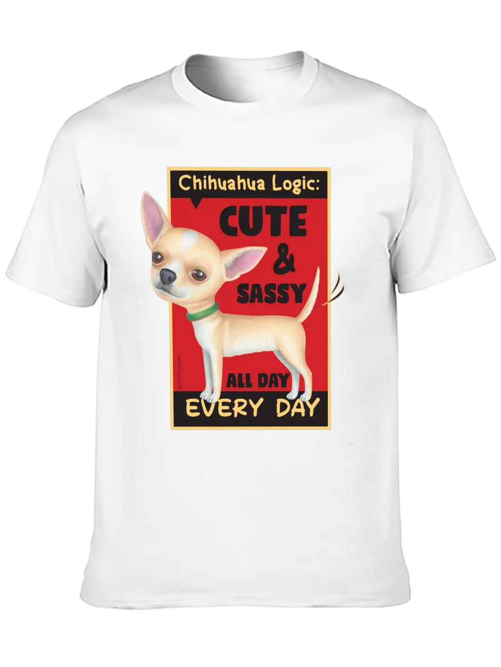 Chihuahua Logic Essential Cotton Tee For Daily Outfits – Unisex Style