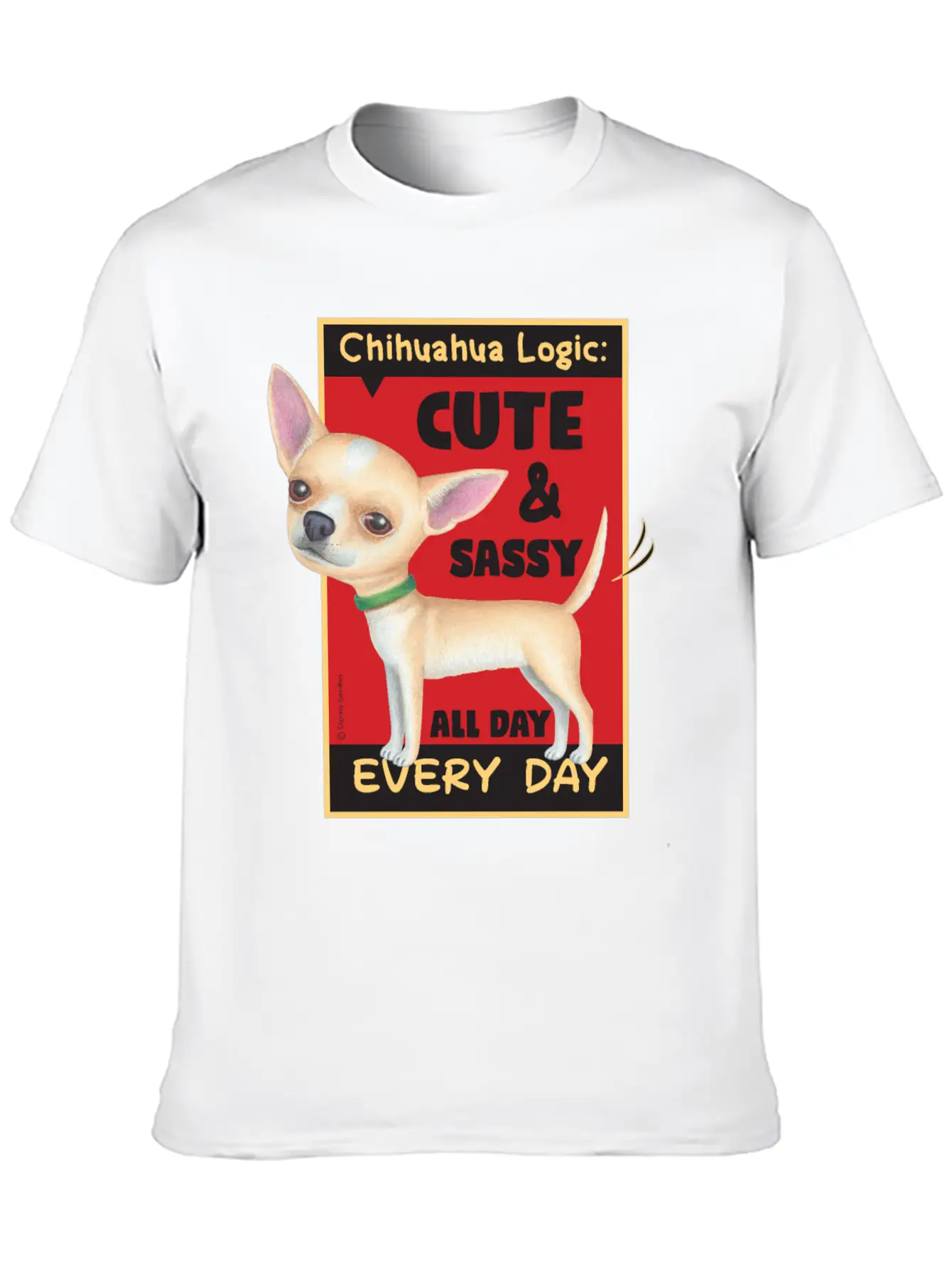 Chihuahua Logic Essential Cotton Tee For Daily Outfits – Unisex Style