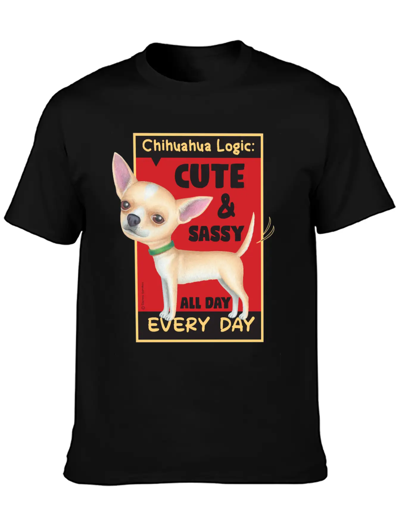 Chihuahua Logic Essential Cotton Tee For Daily Outfits – Unisex Style