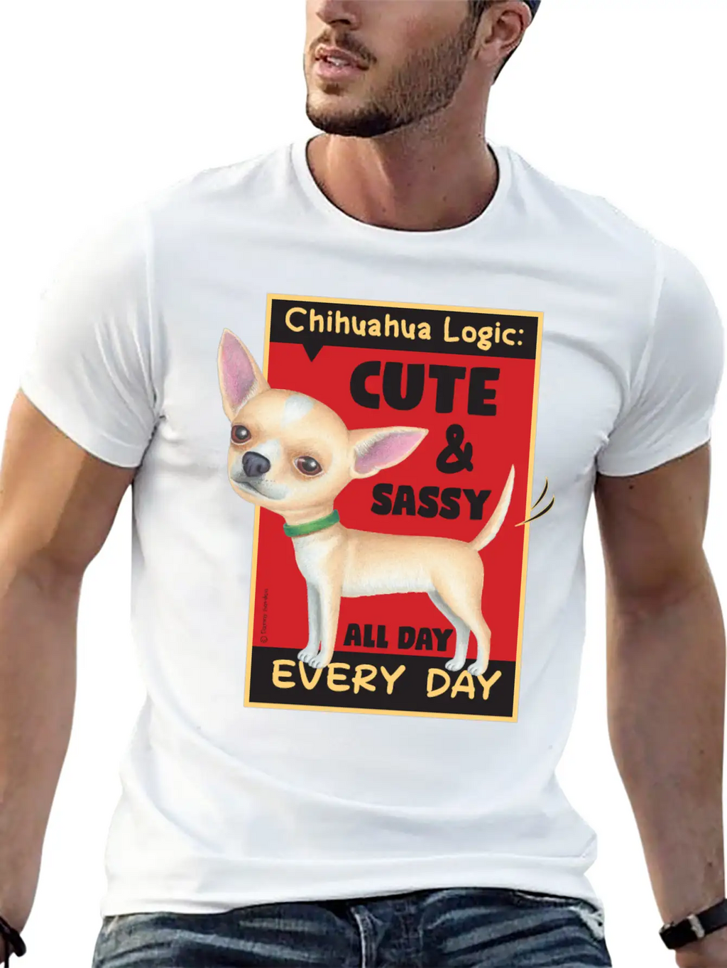 Chihuahua Logic Essential Cotton Tee For Daily Outfits – Unisex Style