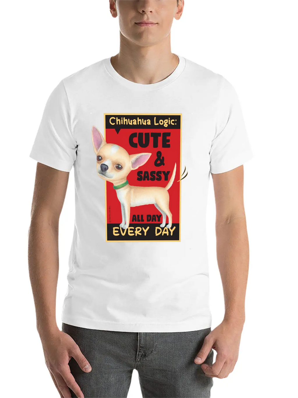 Chihuahua Logic Essential Cotton Tee For Daily Outfits – Unisex Style