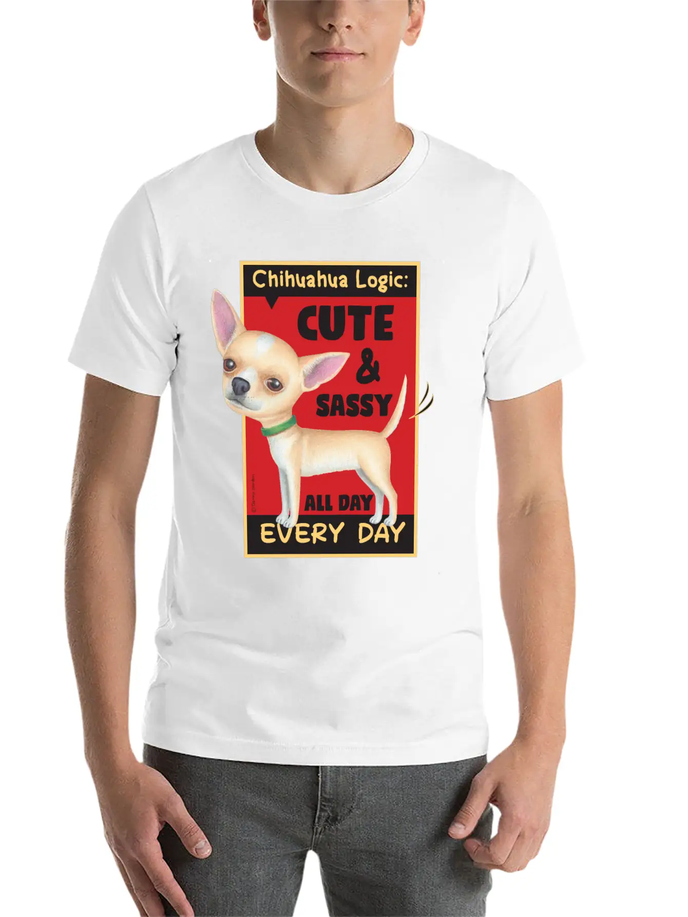 Chihuahua Logic Essential Cotton Tee For Daily Outfits – Unisex Style