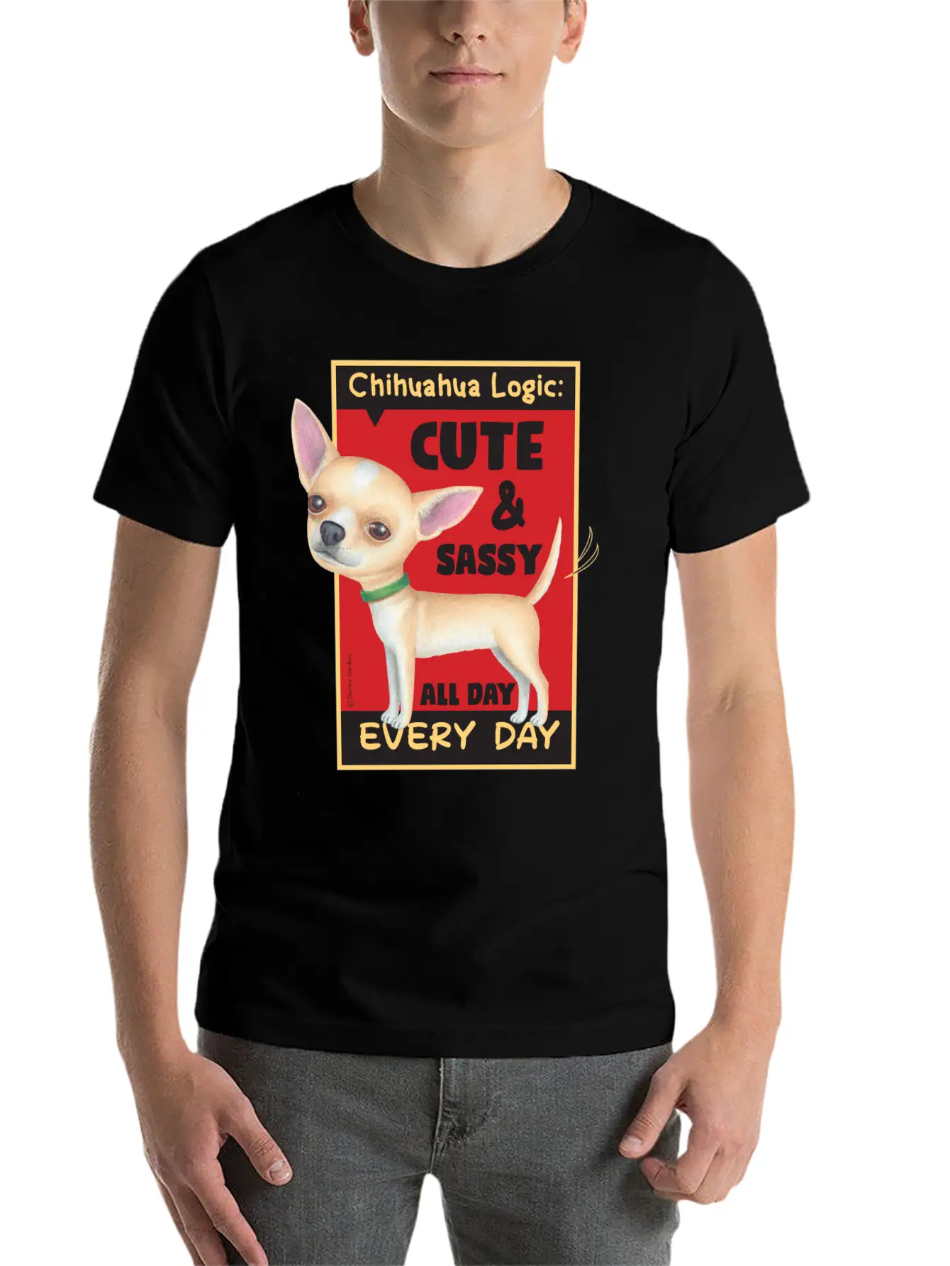 Chihuahua Logic Essential Cotton Tee For Daily Outfits – Unisex Style