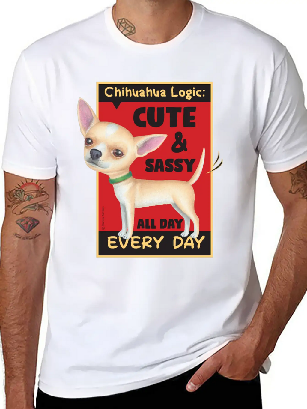 Chihuahua Logic Essential Cotton Tee For Daily Outfits – Unisex Style