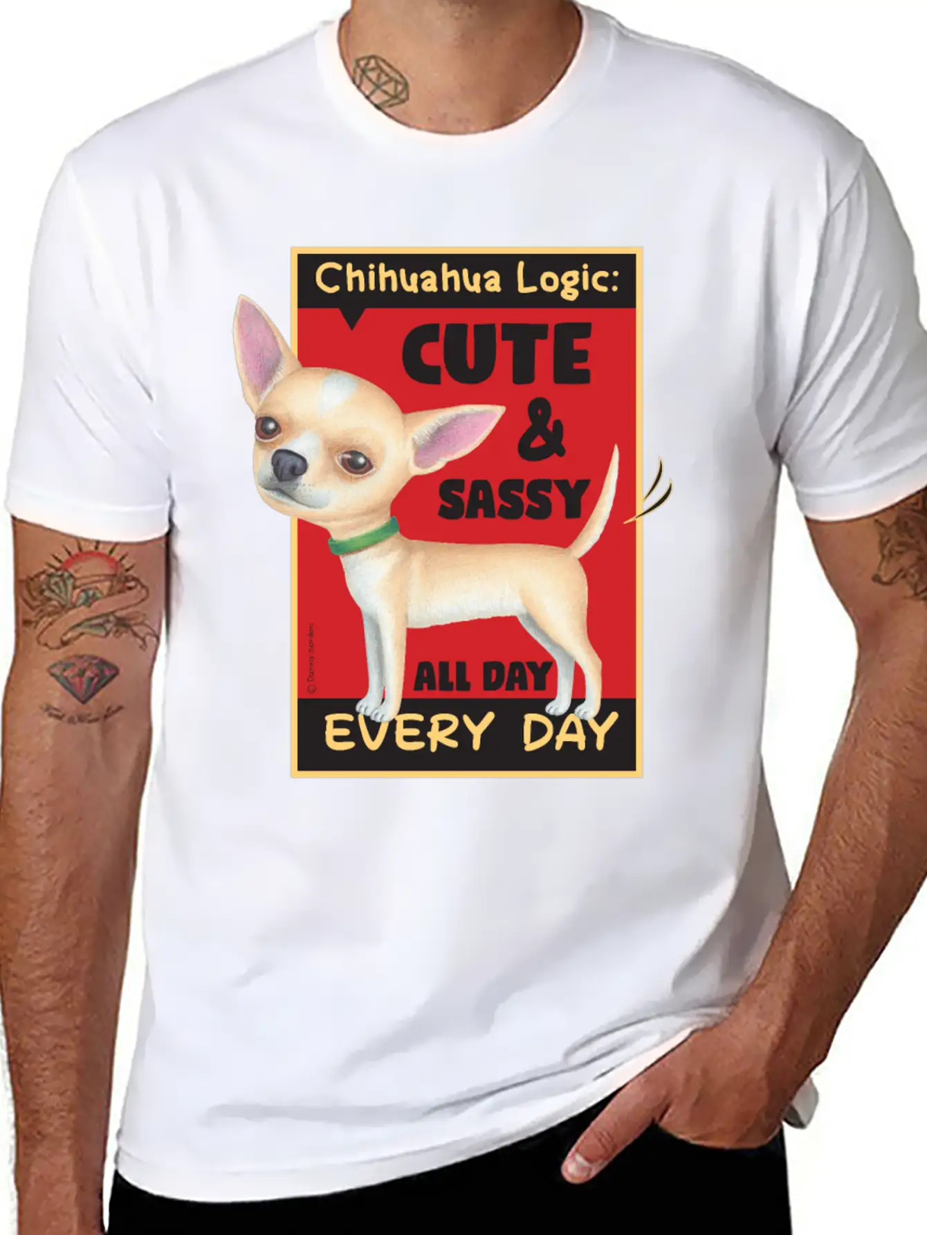 Chihuahua Logic Essential Cotton Tee For Daily Outfits – Unisex Style