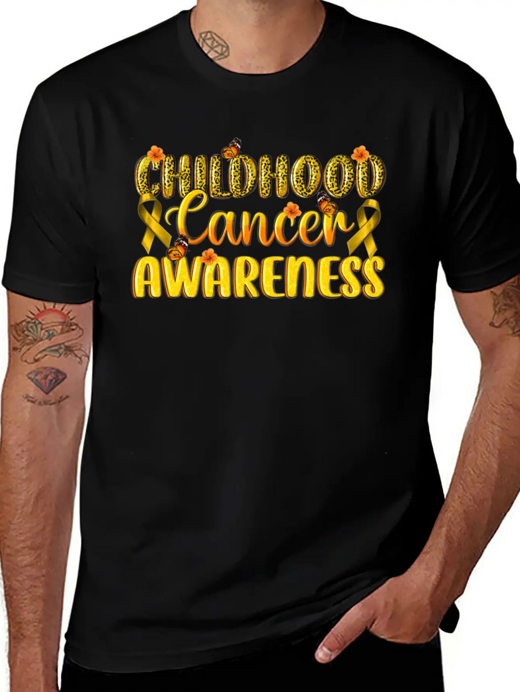Childhood Cancer Awareness Essential Cotton Tee For Daily Outfits – Unisex Style
