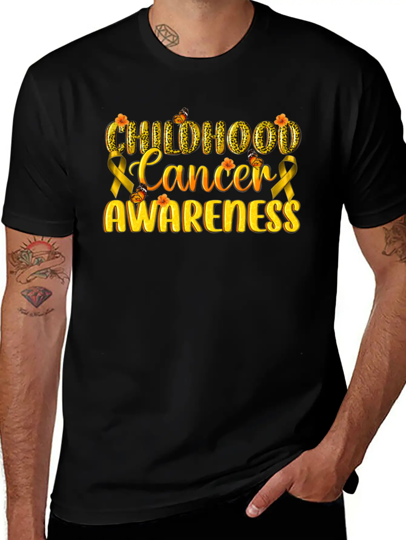 Childhood Cancer Awareness Essential Cotton Tee For Daily Outfits – Unisex Style