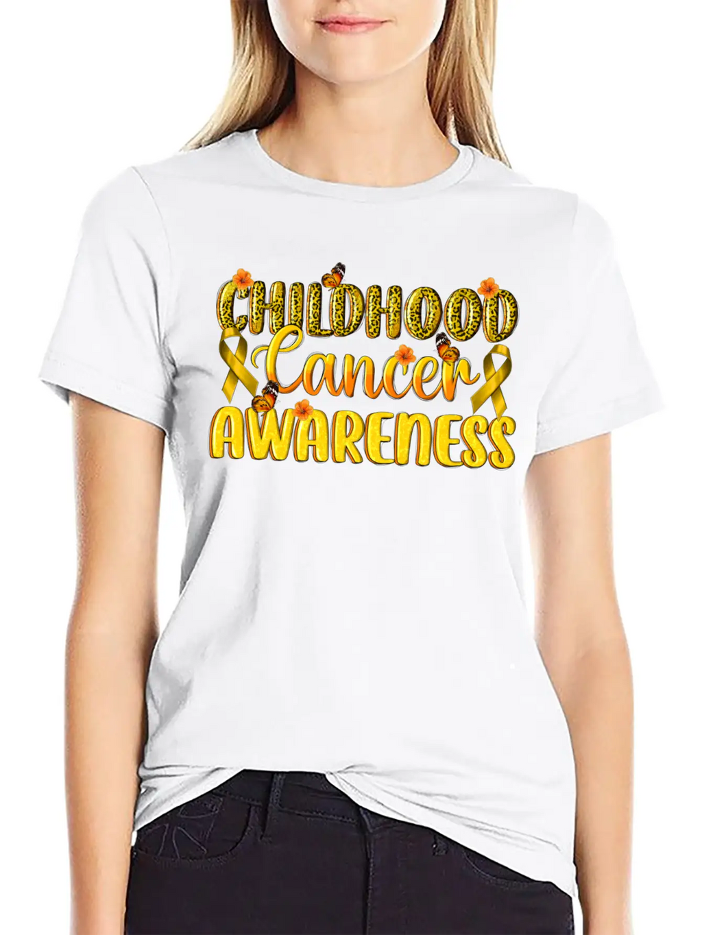Childhood Cancer Awareness Essential Cotton Tee For Daily Outfits – Unisex Style