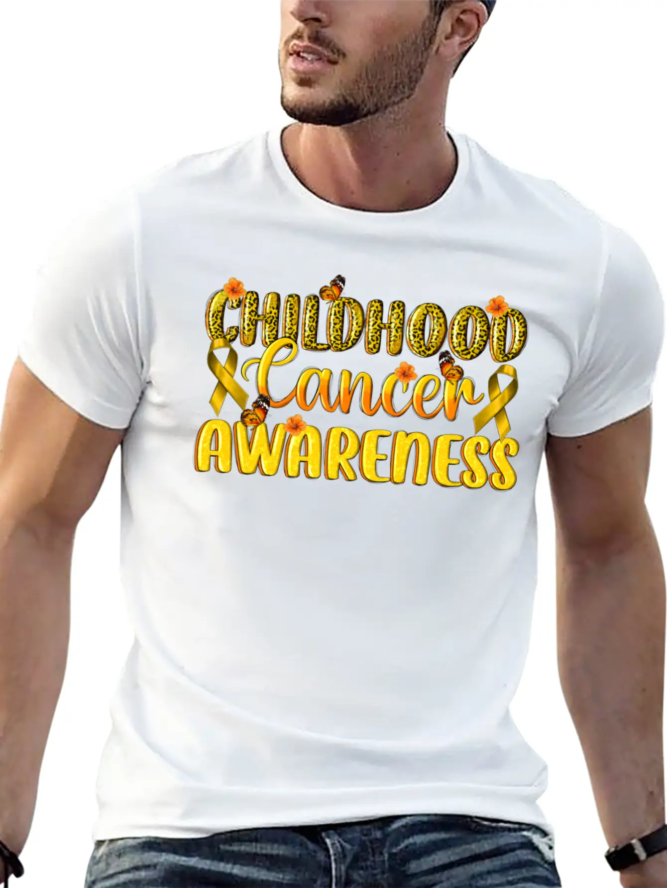 Childhood Cancer Awareness Essential Cotton Tee For Daily Outfits – Unisex Style