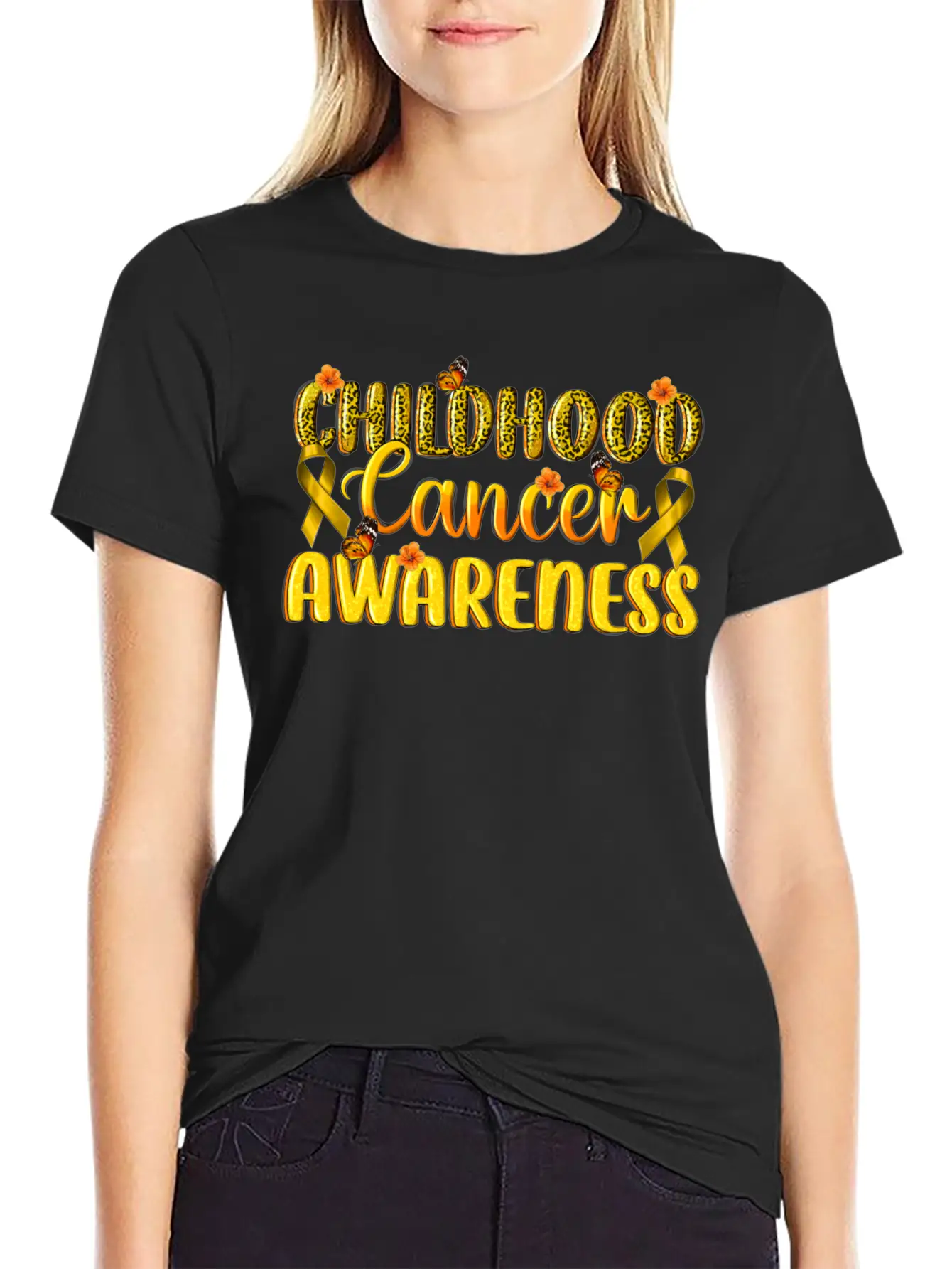 Childhood Cancer Awareness Essential Cotton Tee For Daily Outfits – Unisex Style