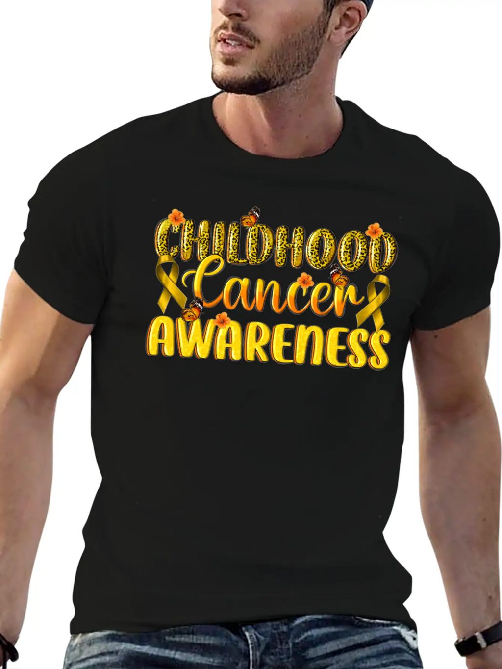 Childhood Cancer Awareness Essential Cotton Tee For Daily Outfits – Unisex Style