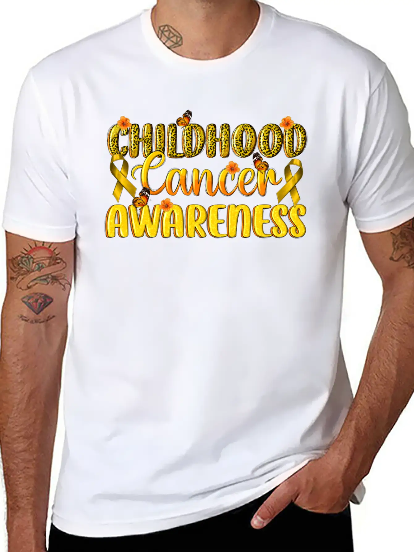 Childhood Cancer Awareness Essential Cotton Tee For Daily Outfits – Unisex Style
