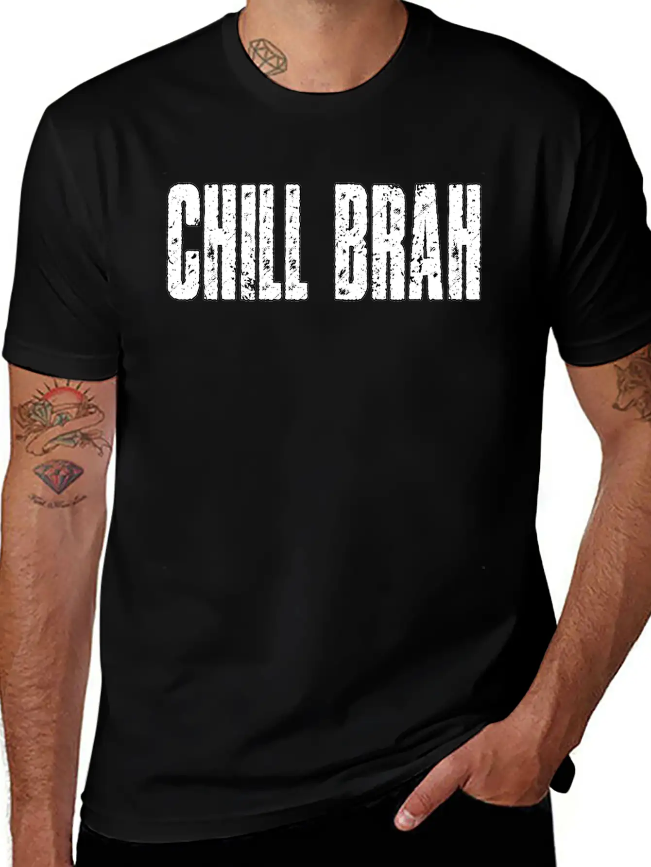 CHILL BRAH Essential Cotton Tee For Daily Outfits – Unisex Style