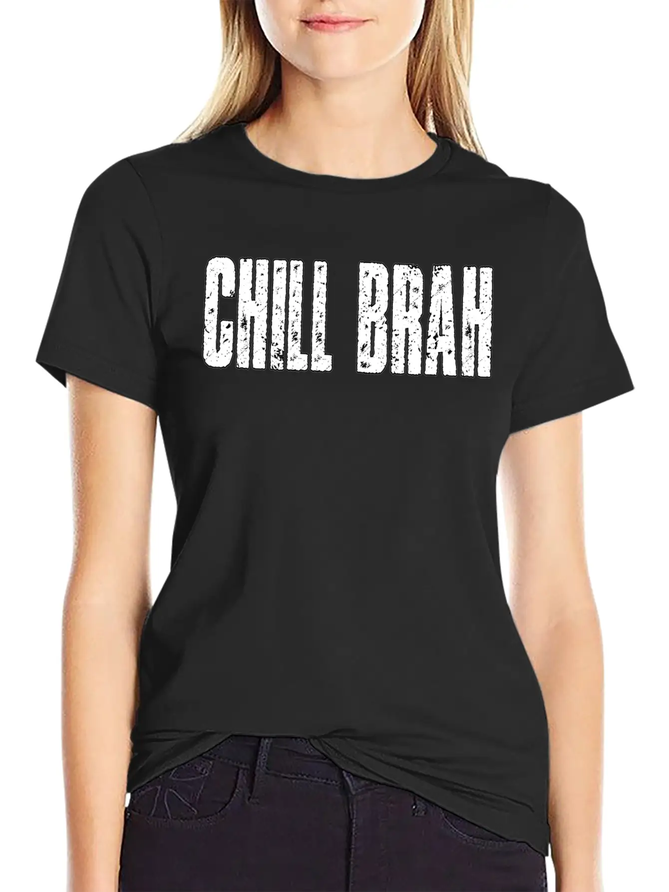 CHILL BRAH Essential Cotton Tee For Daily Outfits – Unisex Style