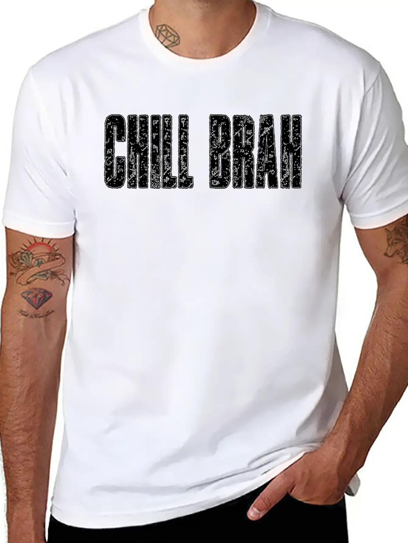 CHILL BRAH Essential Cotton Tee For Daily Outfits – Unisex Style