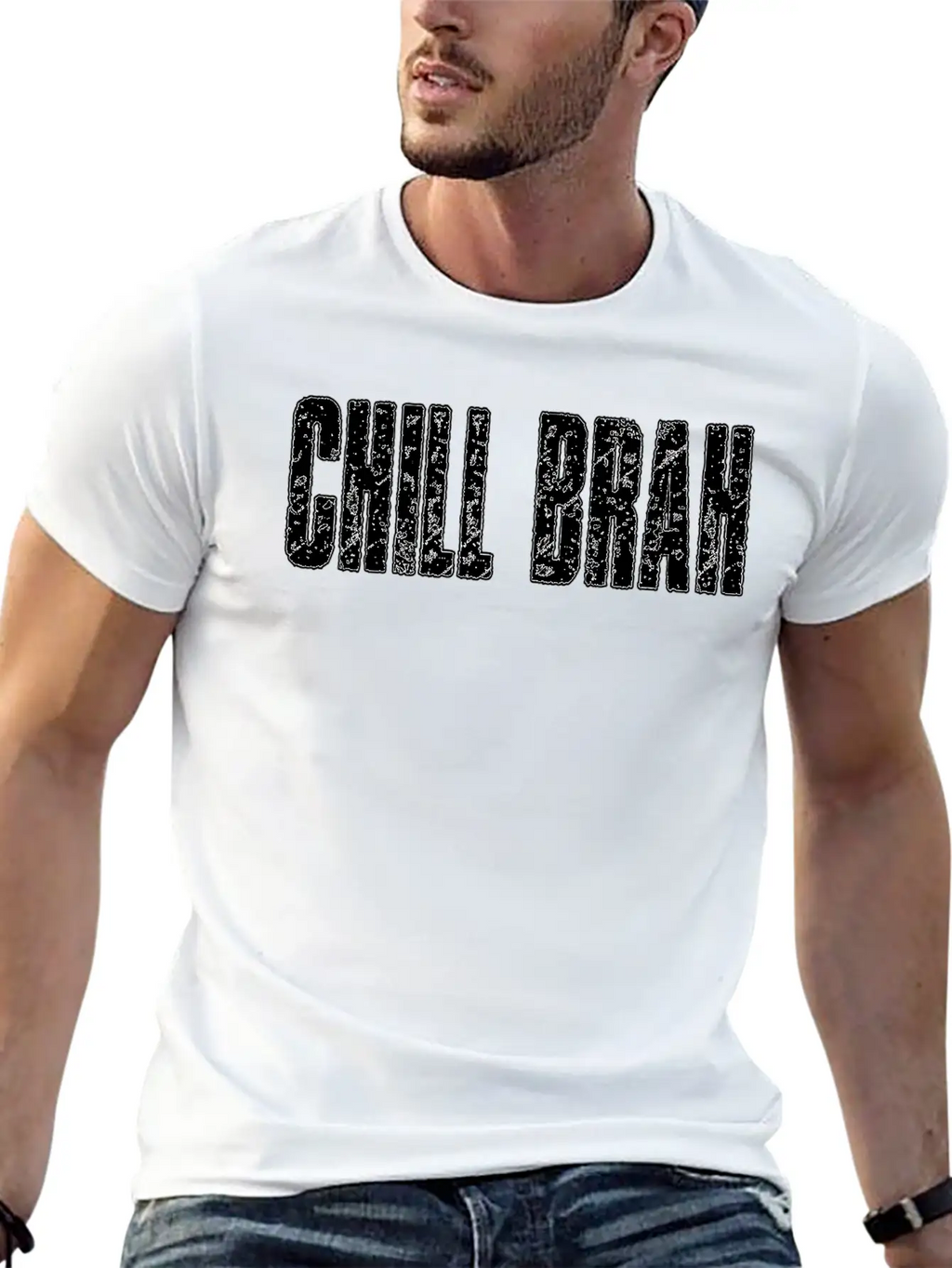 CHILL BRAH Essential Cotton Tee For Daily Outfits – Unisex Style