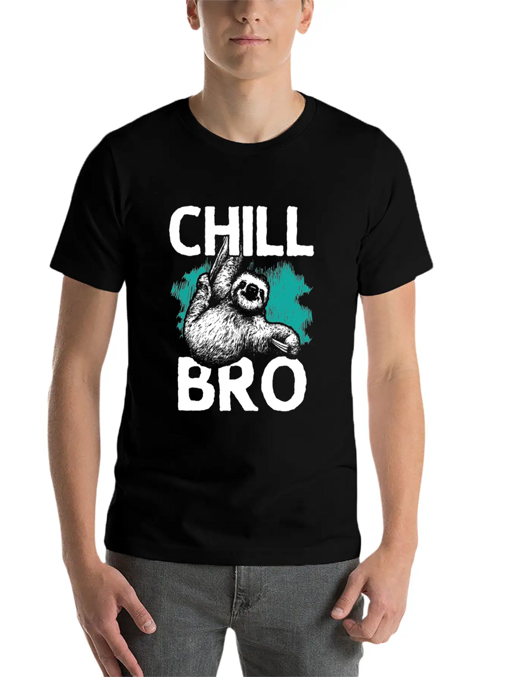 Chill, Chill The Sloth, Relax, Hang Out Basic Graphic T-Shirt – Daily Comfort In Soft Cotton