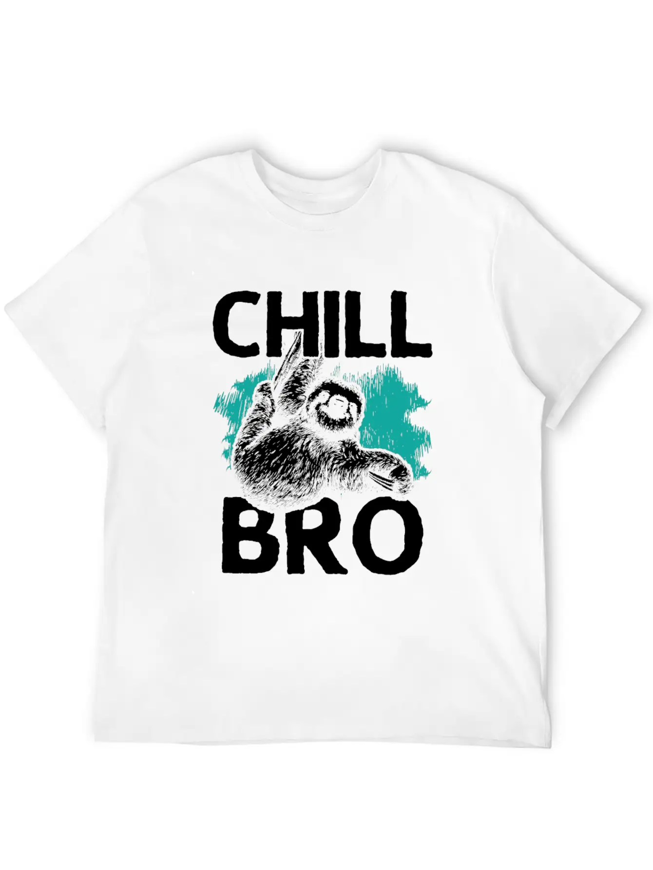 Chill, Chill The Sloth, Relax, Hang Out Basic Graphic T-Shirt – Daily Comfort In Soft Cotton