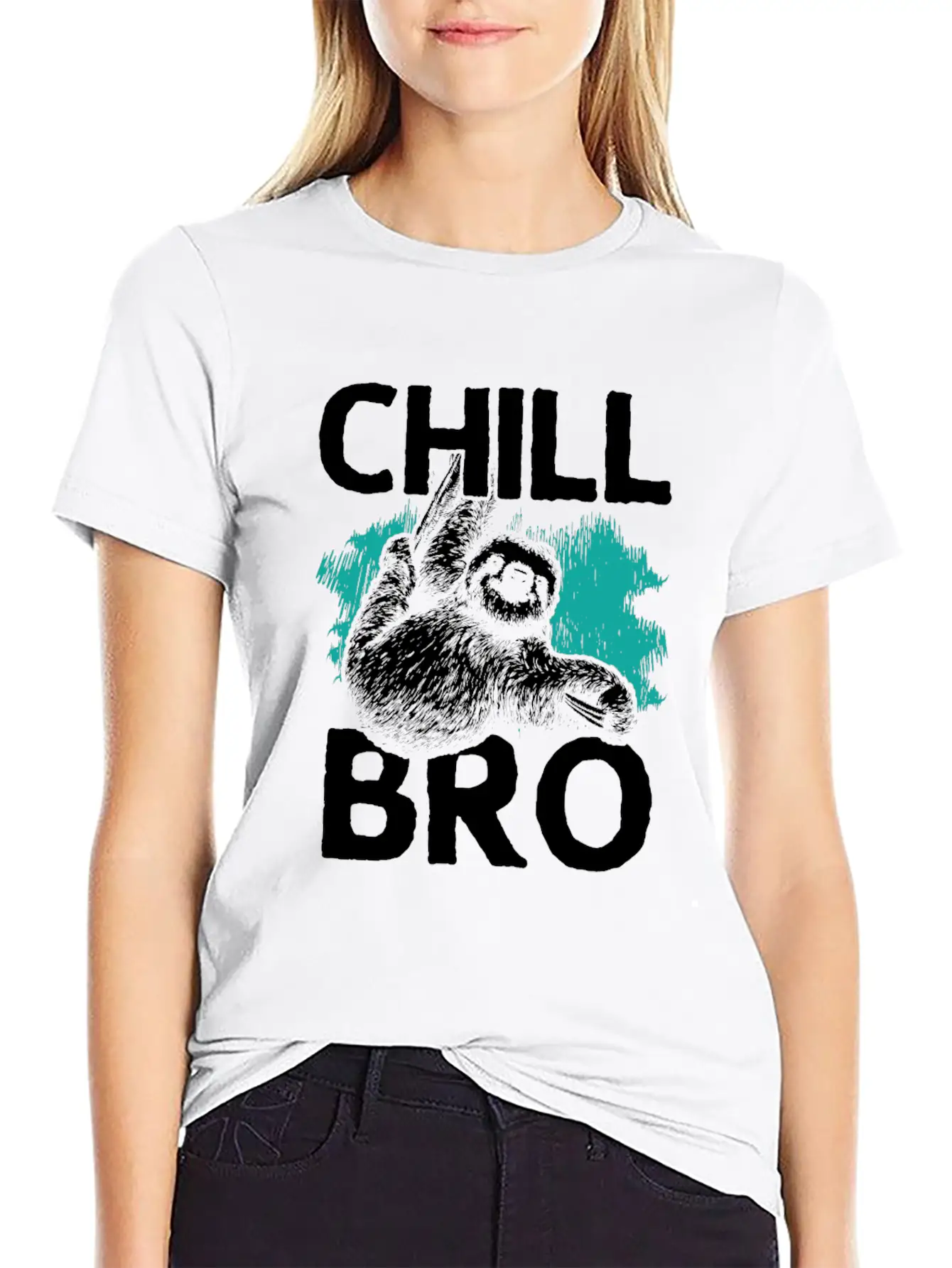Chill, Chill The Sloth, Relax, Hang Out Basic Graphic T-Shirt – Daily Comfort In Soft Cotton