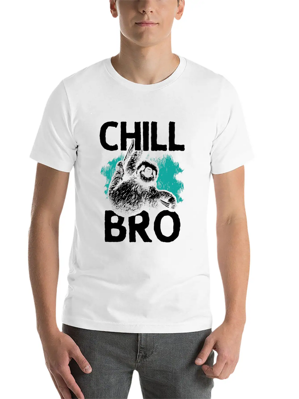 Chill, Chill The Sloth, Relax, Hang Out Basic Graphic T-Shirt – Daily Comfort In Soft Cotton