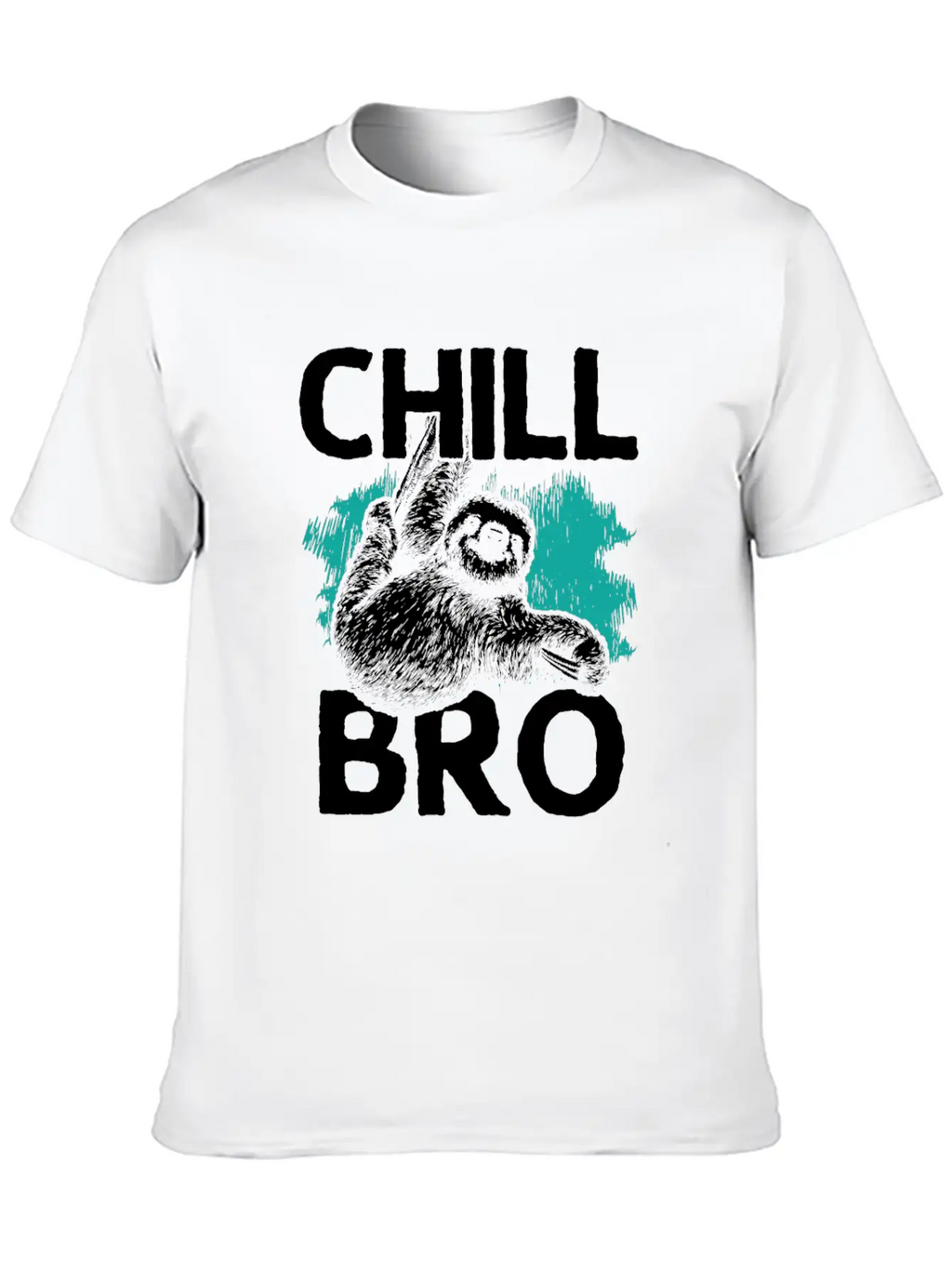 Chill, Chill The Sloth, Relax, Hang Out Basic Graphic T-Shirt – Daily Comfort In Soft Cotton