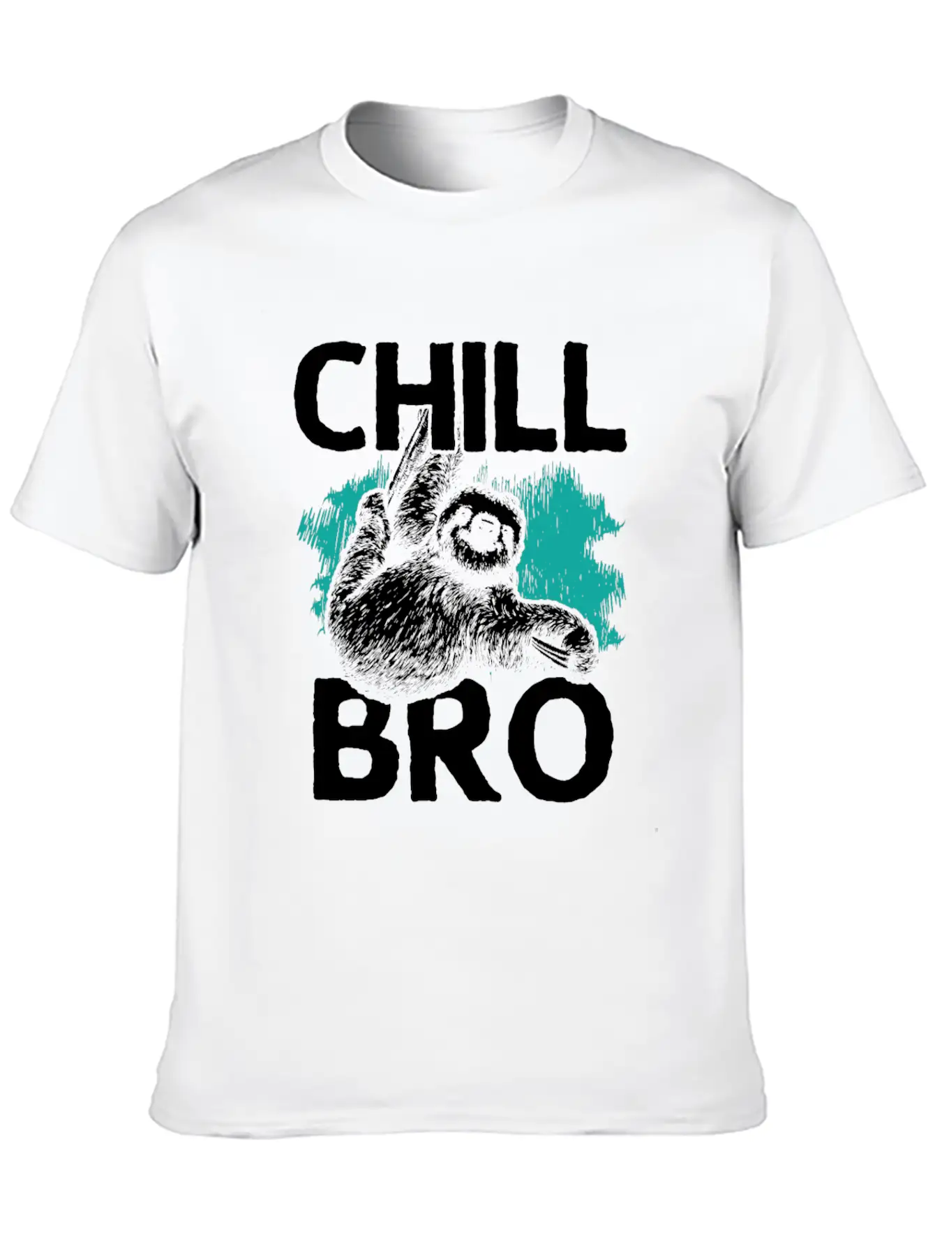 Chill, Chill The Sloth, Relax, Hang Out Basic Graphic T-Shirt – Daily Comfort In Soft Cotton