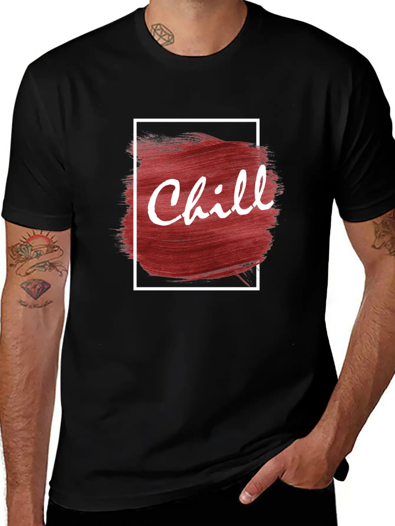 Chill Illustration Design Breathable Graphic T-Shirt – Perfect For Casual Days