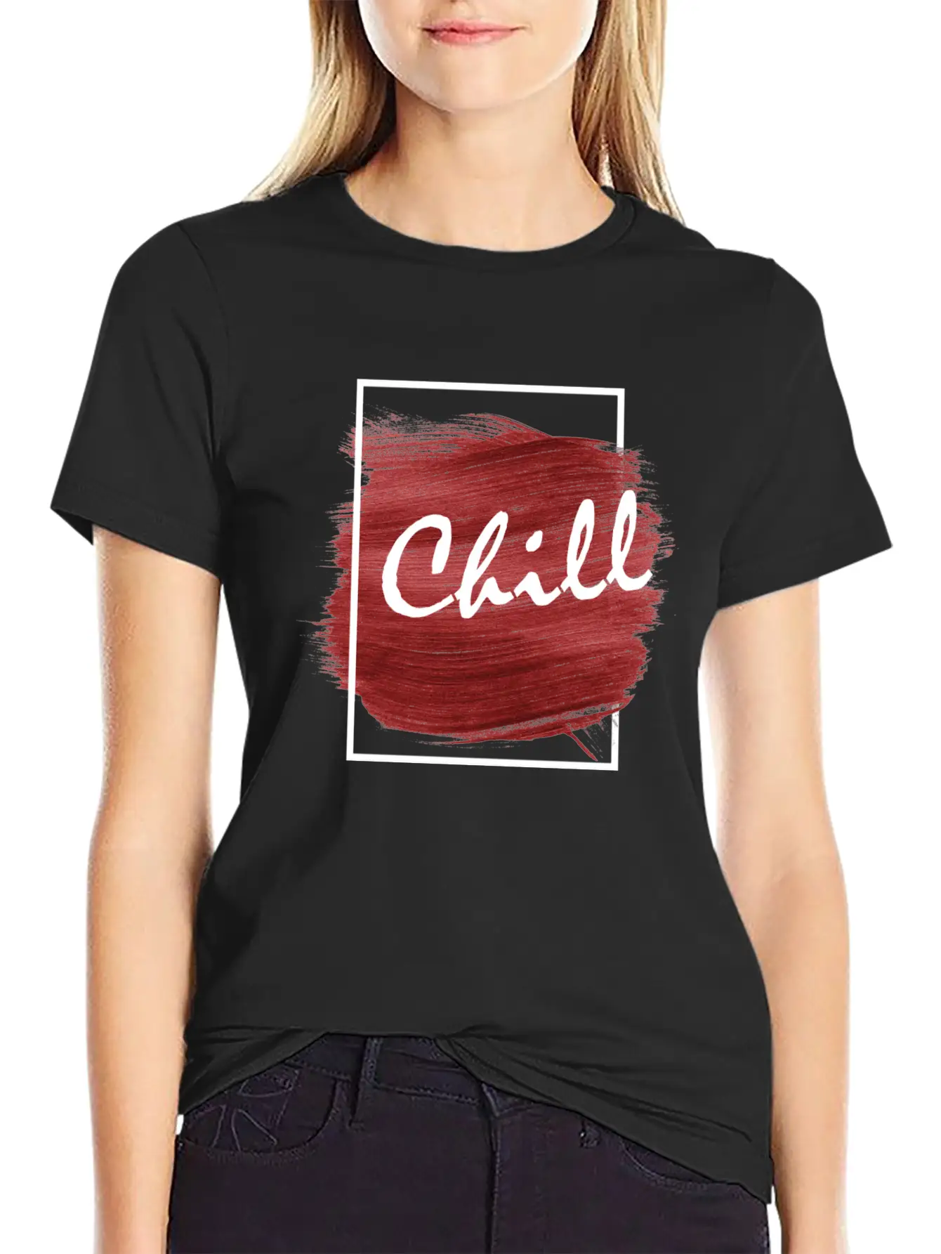 Chill Illustration Design Breathable Graphic T-Shirt – Perfect For Casual Days