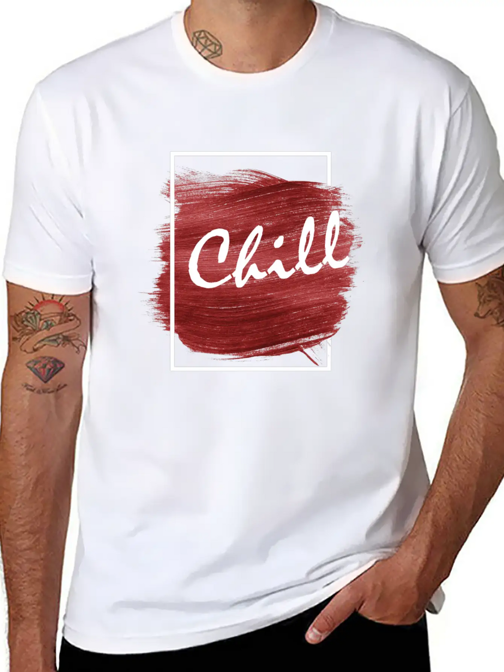 Chill Illustration Design Breathable Graphic T-Shirt – Perfect For Casual Days