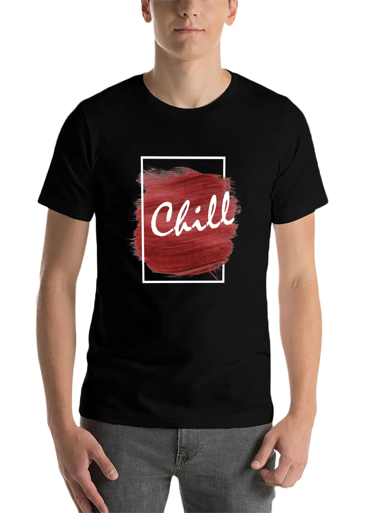 Chill Illustration Design Breathable Graphic T-Shirt – Perfect For Casual Days