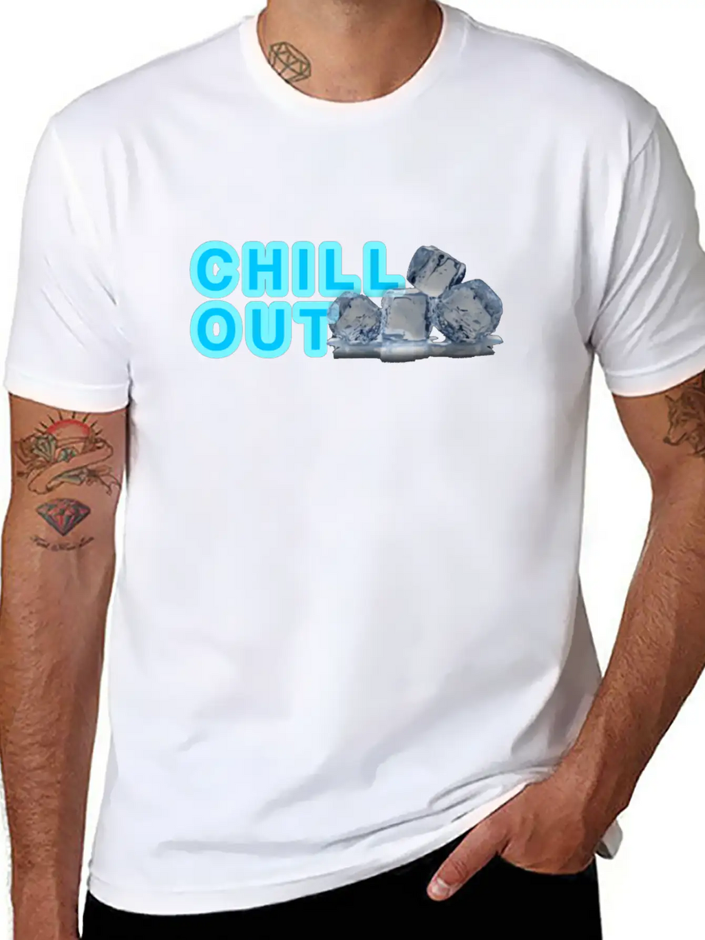 CHILL OUT Basic Graphic T-Shirt – Daily Comfort In Soft Cotton