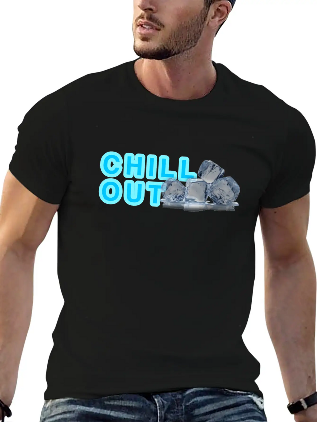 CHILL OUT Basic Graphic T-Shirt – Daily Comfort In Soft Cotton