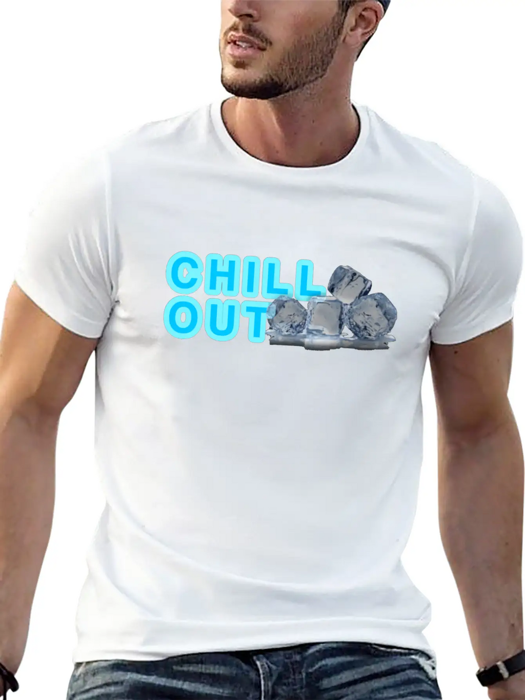 CHILL OUT Basic Graphic T-Shirt – Daily Comfort In Soft Cotton
